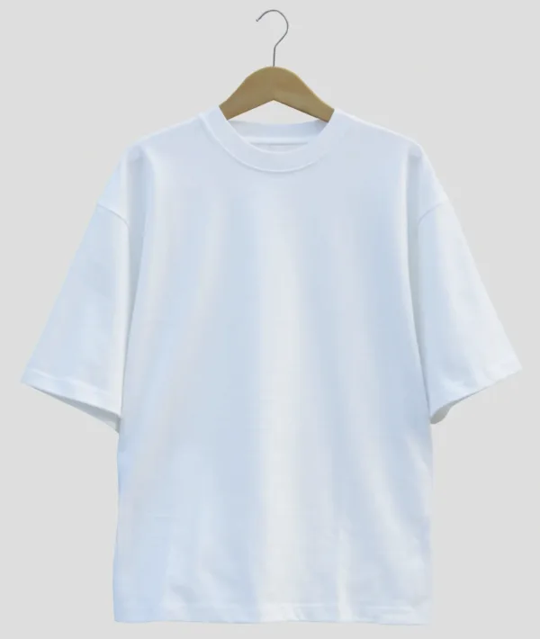 Drop Shoulder Tee | White