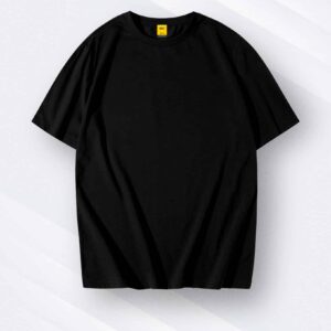 Solid Drop Shoulder Tee | Black