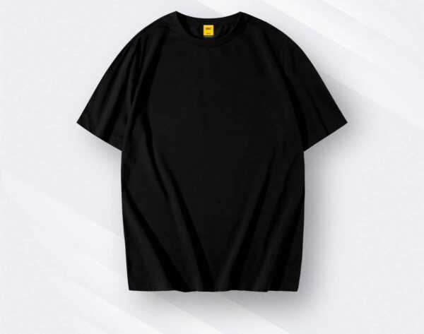 Solid Drop Shoulder Tee | Black