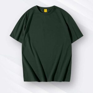 Solid Drop Shoulder Tee | Olive Green