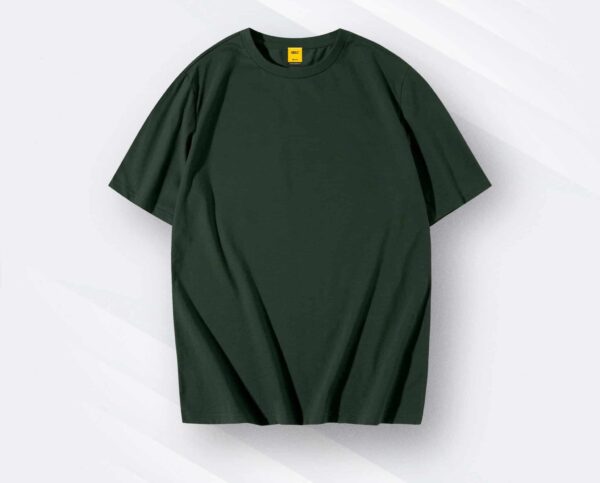 Solid Drop Shoulder Tee | Olive Green